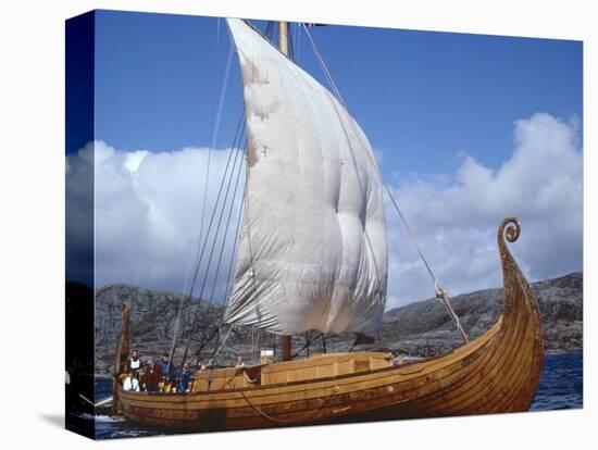 Replica, Oseberg, Viking Ship, West Norway, Norway, Scandinavia-David Lomax-Premier Image Canvas