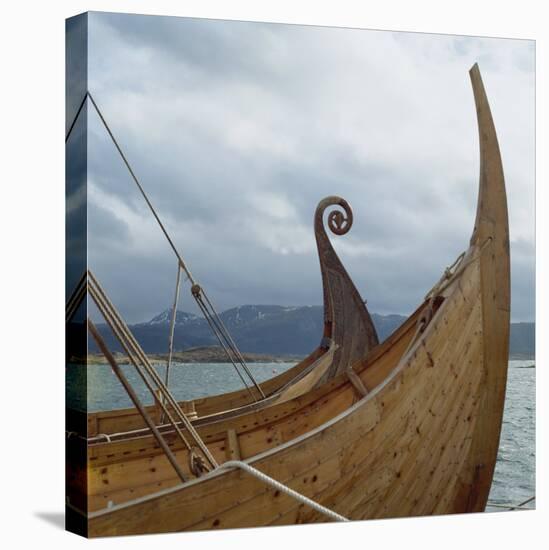 Replica Viking Ships, Oseberg and Gaia, Haholmen, West Norway, Norway, Scandinavia, Europe-David Lomax-Premier Image Canvas