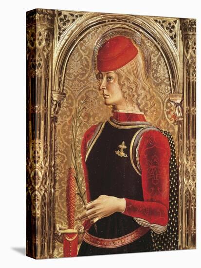 Representation of St George, Detail of the Altarpiece-Carlo Crivelli-Premier Image Canvas