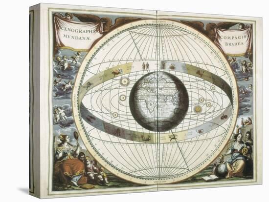 Representation of the Universe as Tycho Brahe-Andreas Cellarius-Stretched Canvas