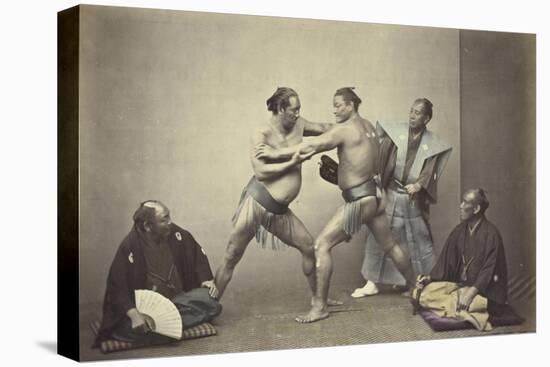 Representatives of Nio, the Japanese Hercules, 1866-7-Felice Beato-Premier Image Canvas