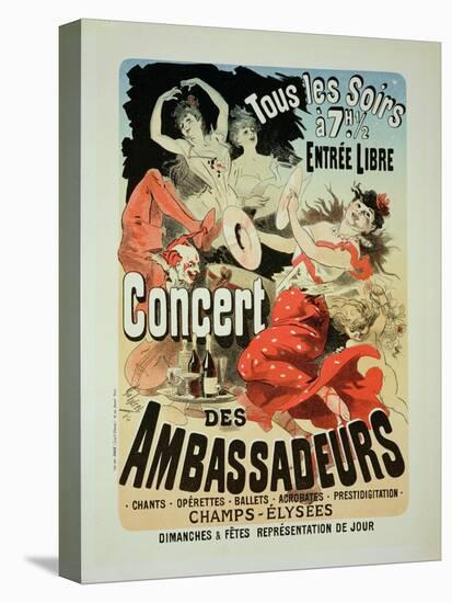 Reproduction of a Poster Advertising an "Ambassadors' Concert," Champs Elysees, Paris, 1884-Jules Chéret-Premier Image Canvas