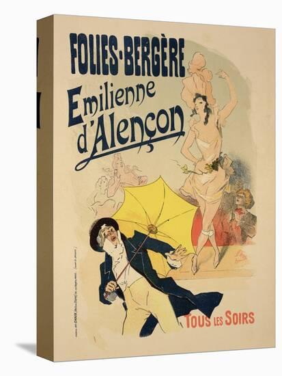 Reproduction of a Poster Advertising "Emile D'Alencon," Every Evening at the Folies-Bergeres, 1893-Jules Chéret-Premier Image Canvas