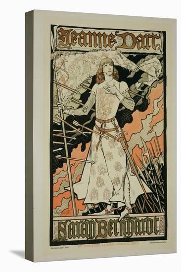 Reproduction of a Poster Advertising "Joan of Arc"-Eugene Grasset-Premier Image Canvas