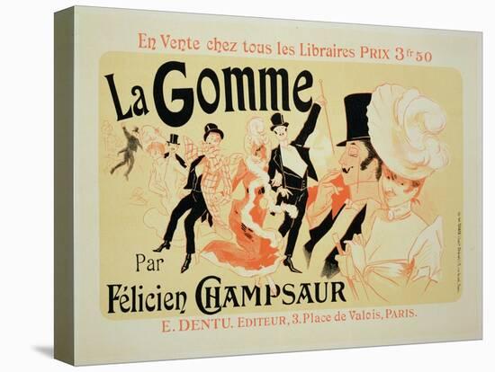 Reproduction of a Poster Advertising "La Gomme," by Felicien Champsaur-Jules Chéret-Premier Image Canvas