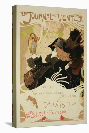 Reproduction of a Poster Advertising 'Le Journal Des Ventes', 1897-Georges de Feure-Premier Image Canvas