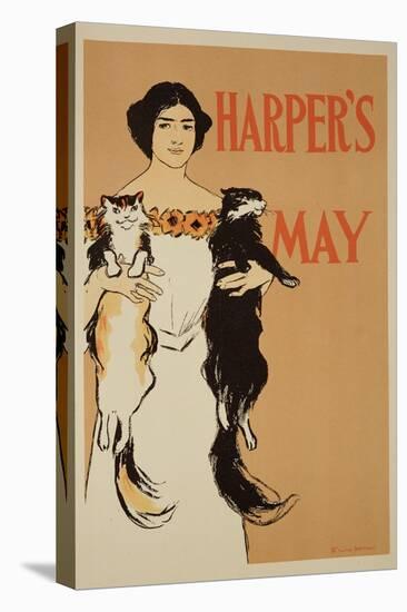 Reproduction of a Poster Advertising the May Issue of "Harper's Magazine," 1897-Edward Penfield-Premier Image Canvas