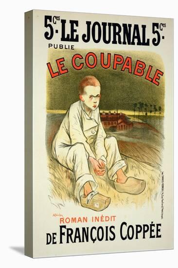 Reproduction of a Poster Advertising the Novel "Le Coupable", by Francois Coppee-Théophile Alexandre Steinlen-Premier Image Canvas