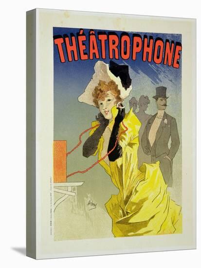 Reproduction of a Poster Advertising "Theatrophone," 1890-Jules Chéret-Premier Image Canvas