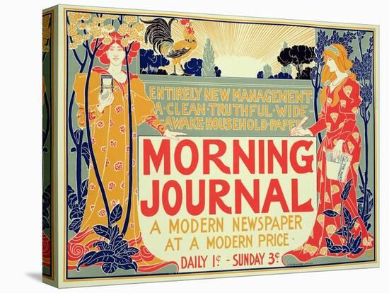 Reproduction of Poster Advertising'Morning Journal, a Modern Newspaper at a Modern Price, American-Louis John Rhead-Premier Image Canvas