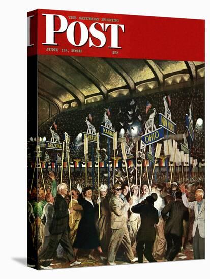 "Republican Convention," Saturday Evening Post Cover, June 19, 1948-John Falter-Premier Image Canvas