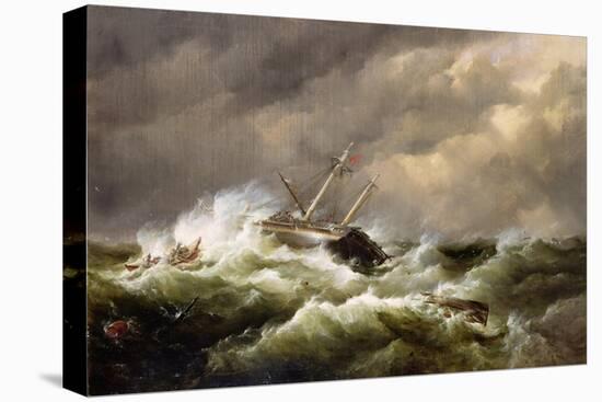 Rescue on the Goodwin Sands by the North Deal Lifeboat-Edward William Cooke-Premier Image Canvas