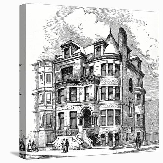 Residence Corner Eight Avenue and Berkeley Street, Brooklyn. F. Carles Merry, Architect. Illustrati-Oleg Golovnev-Premier Image Canvas