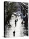Residents Walk Through Floodwaters on Canal Street-null-Premier Image Canvas