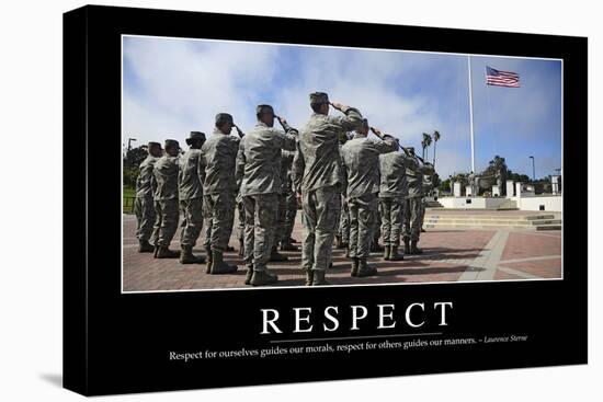 Respect: Inspirational Quote and Motivational Poster-null-Premier Image Canvas