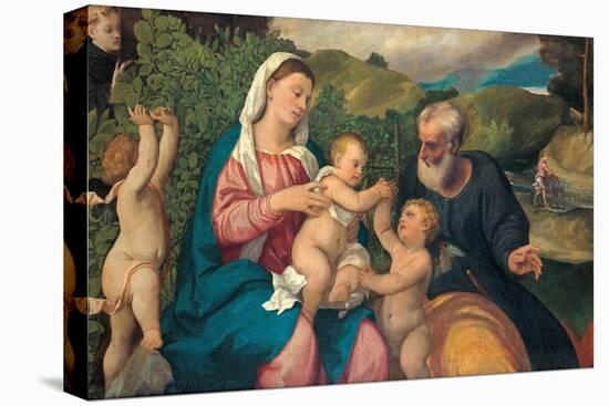 Rest on the Flight into Egypt, 1520s-Bonifacio Veronese-Premier Image Canvas