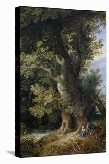 Rest on the Flight into Egypt, 1600-99-Jan the Younger Brueghel-Premier Image Canvas