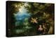 Rest on the Flight into Egypt, C.1595 (Oil on Copper on Panel)-Jan the Elder Brueghel-Premier Image Canvas