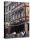 Restaurant and Bar in the Place Du Vieux Marche, Rouen, Seine-Maritime, Haute Normandie, France-Tomlinson Ruth-Premier Image Canvas