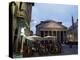 Restaurant and the Pantheon Illuminated at Dusk, Piazza Della Rotonda, Rome, Lazio, Italy, Europe-Ruth Tomlinson-Premier Image Canvas