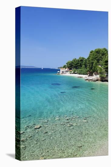 Restaurant at Beach, Bol, Brac Island, Split-Dalmatia, Dalmatia, Croatia, Europe-Markus Lange-Premier Image Canvas