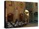 Restaurant in a Small Piazza, San Gimignano, Tuscany, Italy-Janis Miglavs-Premier Image Canvas