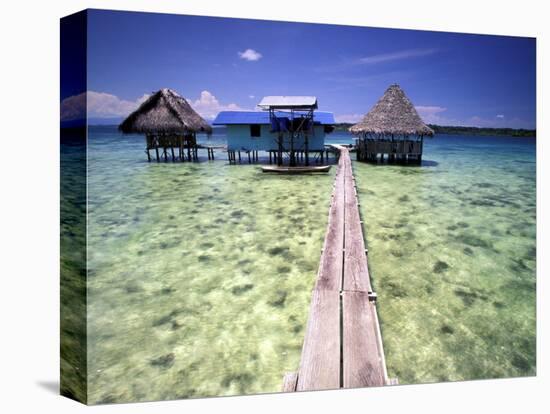 Restaurant Over the Water, Bocas del Toro Islands, Panama-Art Wolfe-Premier Image Canvas