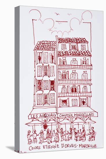 Restaurants in Cours d'Estienne D'Orves, Marseille, France-Richard Lawrence-Premier Image Canvas