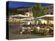 Restaurants in the Plaza Mayor, Pollenca (Pollensa), Mallorca (Majorca), Balearic Islands, Spain, M-Stuart Black-Premier Image Canvas