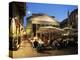 Restaurants Near the Ancient Pantheon in the Evening, Rome, Lazio, Italy-Gavin Hellier-Premier Image Canvas