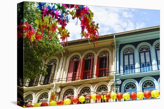 Restored and Colourfully Painted Old Shophouses in Chinatown, Singapore, Southeast Asia, Asia-Fraser Hall-Premier Image Canvas