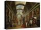 Restoring the Grande Galerie of the Louvre, 1796, on the Right, Robert Painting-Hubert Robert-Premier Image Canvas