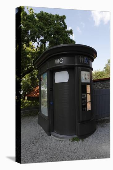 Restroom for a Fee Unit in the Old Town Section of Tallinn, Estonia-Dennis Brack-Premier Image Canvas