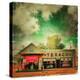 Retro Americana Garage-Salvatore Elia-Premier Image Canvas