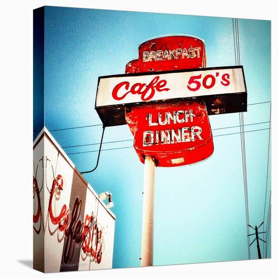 Retro Americana Road Sign-Salvatore Elia-Premier Image Canvas