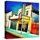 Retro Americana Street Scene with Cinema-Salvatore Elia-Premier Image Canvas