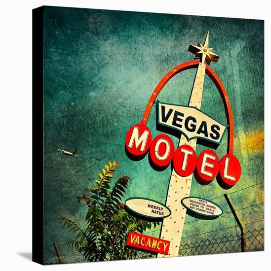 Retro Americana Vegas Motel Sign-Salvatore Elia-Premier Image Canvas