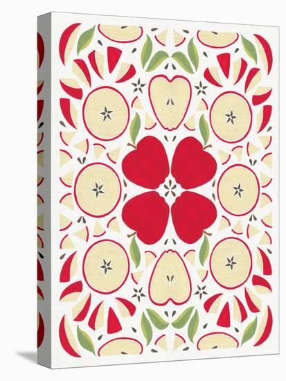 Retro Apple Otomi-Elyse DeNeige-Stretched Canvas