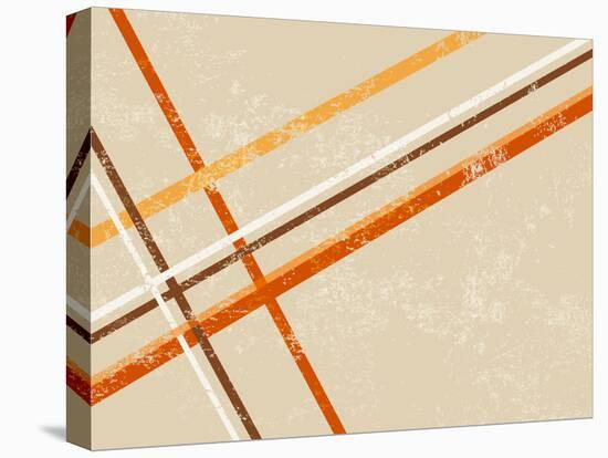 Retro Background with Abstract Lines-one AND only-Premier Image Canvas