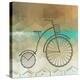 Retro Bicycle On A Color Background-epic44-Stretched Canvas