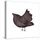 Retro Cartoon Crow-lineartestpilot-Stretched Canvas