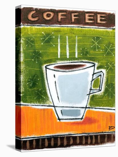 Retro Coffee-Ken Daly-Stretched Canvas