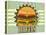 Retro Cover For Fast Food Menu-elfivetrov-Stretched Canvas