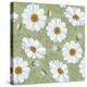 Retro Flower Seamless Pattern - Daisy. Vector. Easy to Edit.-Pagina-Stretched Canvas