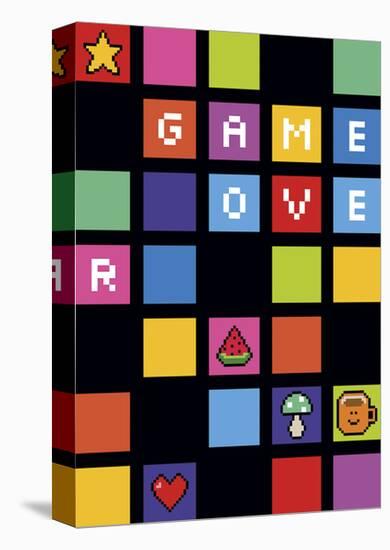 Retro Games - Over-Tom Frazier-Stretched Canvas