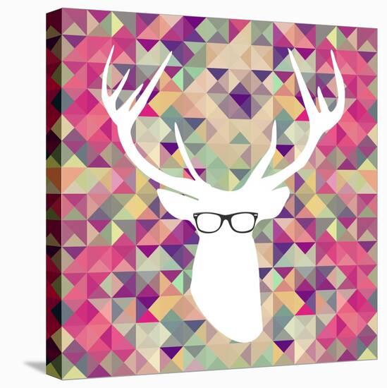 Retro Hipsters Elements-cienpies-Stretched Canvas