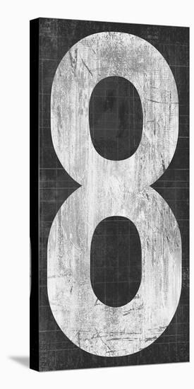 Retro Numbers - Eight-Tom Frazier-Stretched Canvas