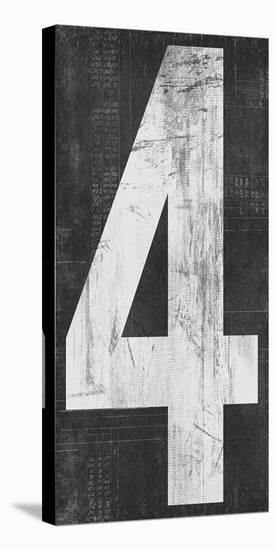 Retro Numbers - Four-Tom Frazier-Stretched Canvas
