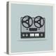 Retro Open Reel Tape Deck Stereo Recorder Player Vector-Viktorus-Stretched Canvas