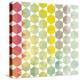 Retro Pattern of Geometric Hexagon Shapes-Little_cuckoo-Stretched Canvas